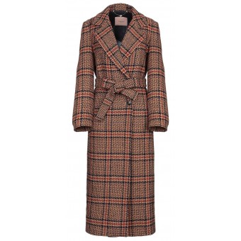 Cappotto in lana a quadri