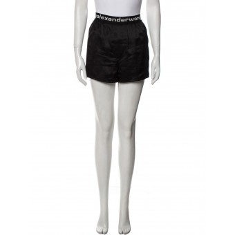 Shorts nero in seta 