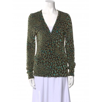 Maglia in lurex animalier
