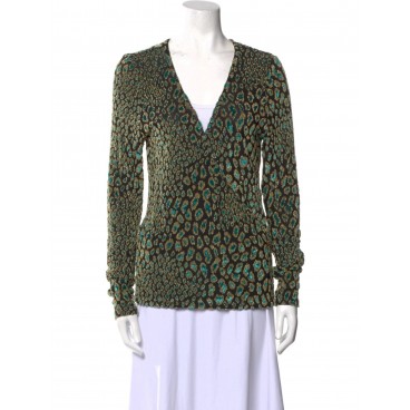 Maglia in lurex animalier
