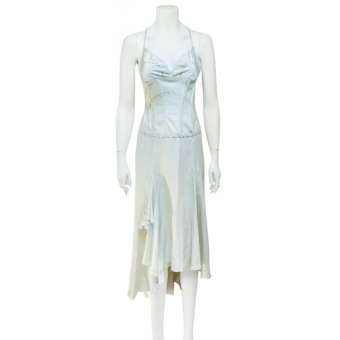 Abito in seta con corsetto