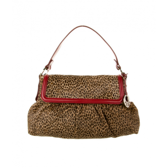 Borsa a mano leopardata 