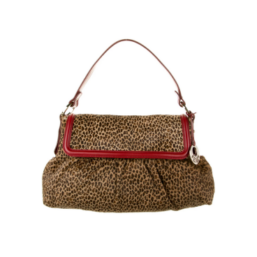 Borsa a mano leopardata 