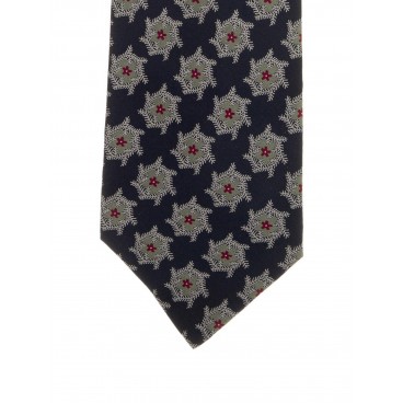 Cravatta in seta blu
