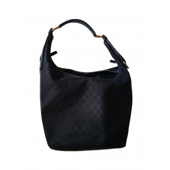 Borsa Hobo nera monogram 
