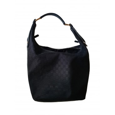 Borsa Hobo nera monogram 