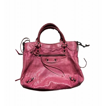 Borsa in nappa rosa