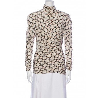 Top drappeggiato