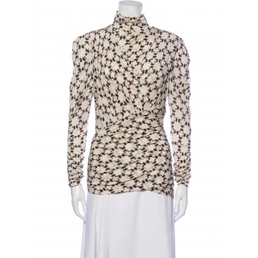 Top drappeggiato