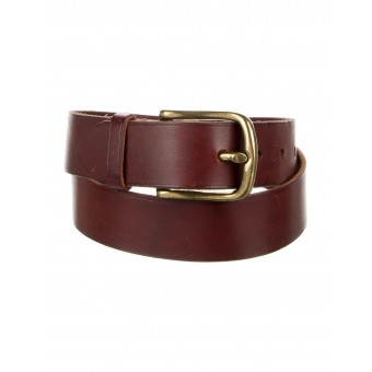 Cintura in pelle marrone