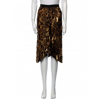 Gonna animalier in velluto