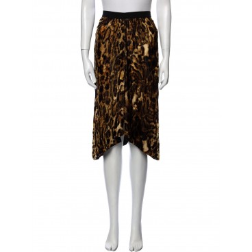 Gonna animalier in velluto
