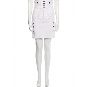 Gonna bianca in cotone