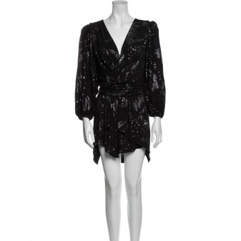 Abito nero con glitter