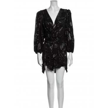 Abito nero con glitter