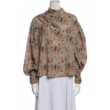 Camicia in seta ecru