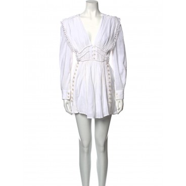 Abito bianco in cotone 