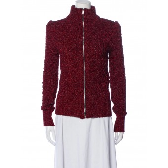 Cardigan in lurex con zip