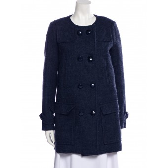 Cappotto in lana cotta blue