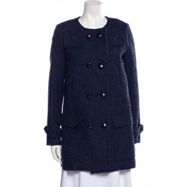 Cappotto in lana cotta blue