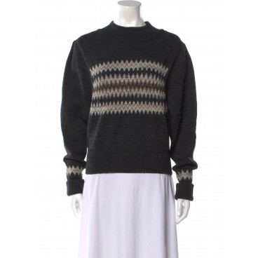 Maglia in lana con motivo jacquard