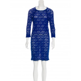 Abito in pizzo blu