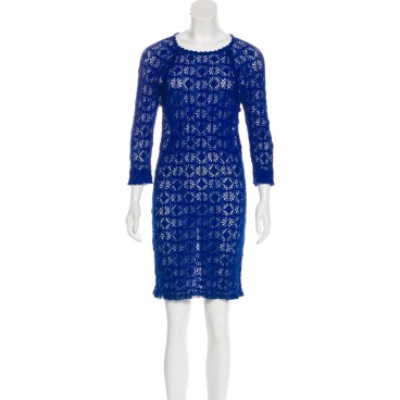 Abito in pizzo blu
