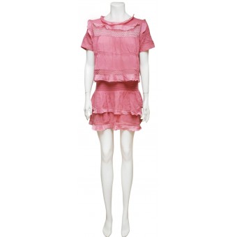 Completo rosa in cotone