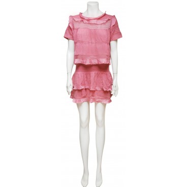 Completo rosa in cotone