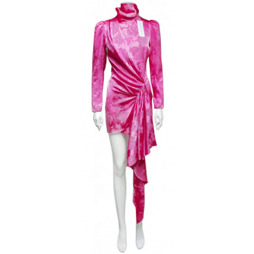 Abito rosa fucsia in seta