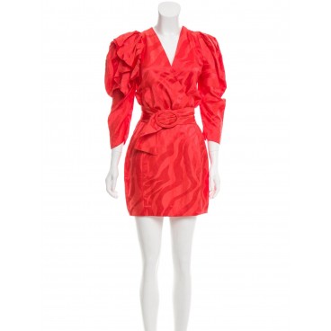 Abito Jacquard rosso 