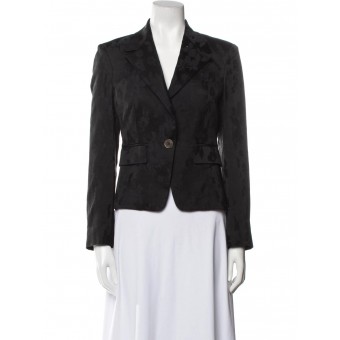 Giacca jacquard nera