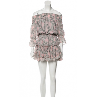 Abito fiori in chiffon 