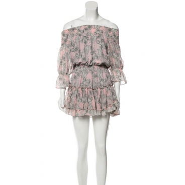 Abito fiori in chiffon 