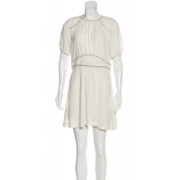 Abito avorio in georgette