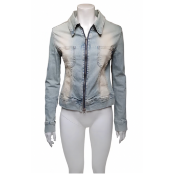 Giacca in jeans con zip