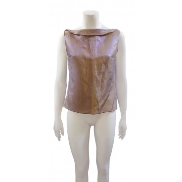 Top in lino verde