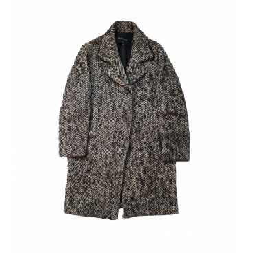 Cappotto in lana spigato Cappotto in lana spigato