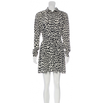 Abito animalier in seta 