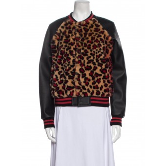 Giacca bomber leopardata