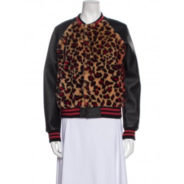 Giacca bomber leopardata