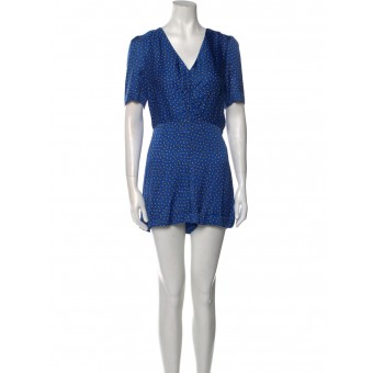 Tuta corta paisley blue