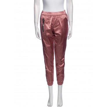 Pantaloni rosa in acetato Pantaloni rosa in acetato
