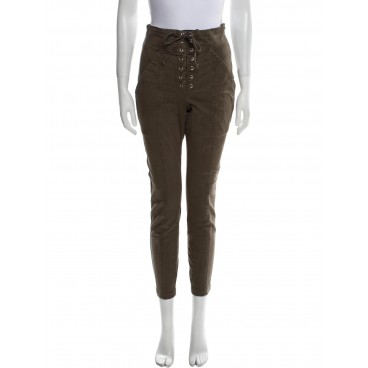 Pantaloni cachi a vita alta Pantaloni cachi a vita alta