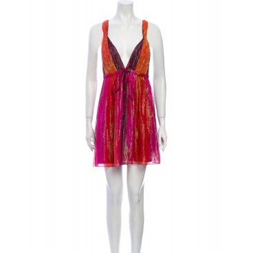 Abito corto con lurex