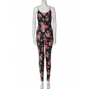 Tuta catsuit a fiori
