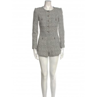 Tuta corta in tweed