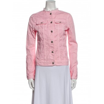 Giacca denim rosa