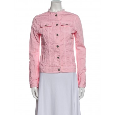 Giacca denim rosa