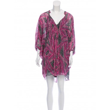 Abito in chiffon di seta rosa